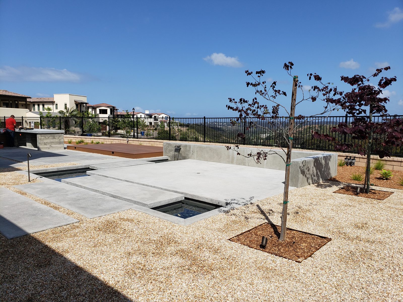 Larry & Anita Residence &mdash; Modern pool and spa with a dark finish